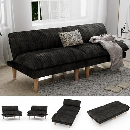 Ribilake 69" Futon Sofa Bed, 4 in 1 Multi-Function Couch Sleeper by RIBILAKE