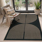 Lahome Modern Rainbow Easy Jute 4x6 Rug, Outdoor Patio Rug by Lahome