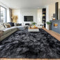 Pionblank 8x10 Rug for Living Room, Fluffy Plush Large Area Rug, Dark Grey | by PIONBLANK
