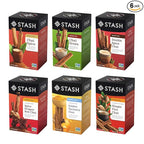 Stash Tea Chai Tea Variety Pack Sampler Assortment - Caffeinated, Non-GMO Project Verified Premium Tea with No Artificial Ingredients, 18-20 Count (Pack of 6)