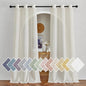 NICETOWN Bedroom Curtains Linen Blend 90 inches Long, Grommet Privacy Semi by NICETOWN