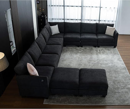 150.4" Large Sectional Couches for Living Room, 8 Seater L Shaped Modular - Image 9