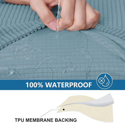 Waterproof Sectional Couch Covers, Non Slip Sofa Cushion Covers | L Shape - Image 3