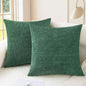 CaliTime Decorative Couch Throw Pillow Covers 16 X 16 Inches Dark Green | Pack by CaliTime