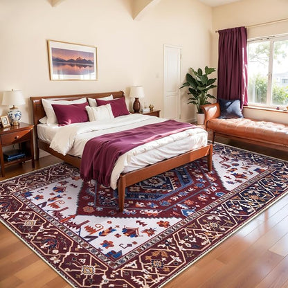 SERISSA 8x10 Washable Non Slip Boho Area Rug - Image 3