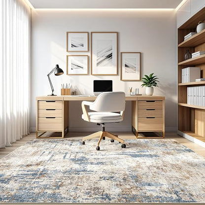 LOONGRUG 10x14 Area Rugs Washable Large Neutral Modern Living Room Rug | - Image 8