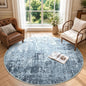 4Ft Round Area Rugs for Living Room, Soft Non-Slip Washable Rugs Modern by Cuzwlovita