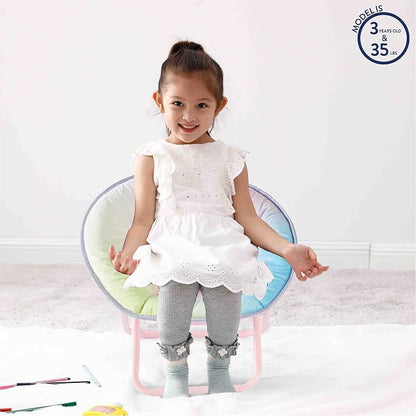 Disney Little Mermaid Toddler Saucer Chair, 19” Folding Kids Chair - Image 2