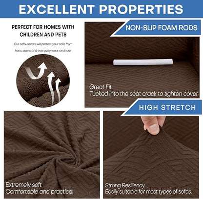 XINEAGE 2026 New Stretch Armchair Covers 1 Piece Chair Slipcovers Chair - Image 5