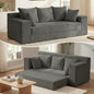 Convertible Sofa Bed, 5 in 1 Small Boneless Couch Pull Out Loveseat Sleeper Sofa by AOLVDOW