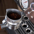54mm Dosing Funnel Espresso Puck Screen Set KNODOS Grinder Trigger Portafilter Funnel and Filter Compatible with Breville 54mm Portafilters