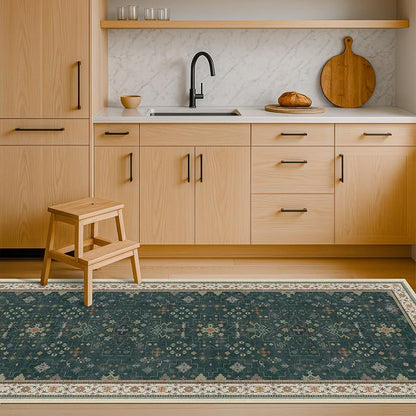 Dark Green 2x5 Kitchen Rug - Image 8