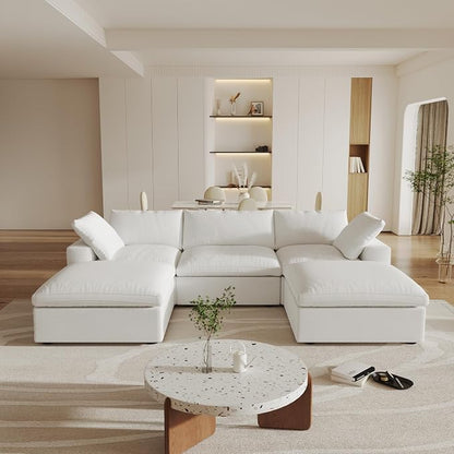 Cloud Modular Sectional Sofa Couch, U Shaped Couch 5 Seater by SofaFurniture
