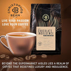 Christopher Bean Coffee - Certified Kosher - Decaf Ground Universal Drip Chocolate Indulgence Flavored Coffee| coffee beans with Medium Roast 100% Arabica, No Sugar, No Fats, Non-GMO | 10 - Ounce Bag