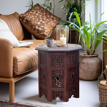 COTTON CRAFT Solid Wood Accent End Table - Image 5