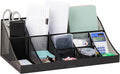 Mind Reader Countertop Organizer, 2-Tier Office Breakroom Supply Caddy, Metal Mesh, Black
