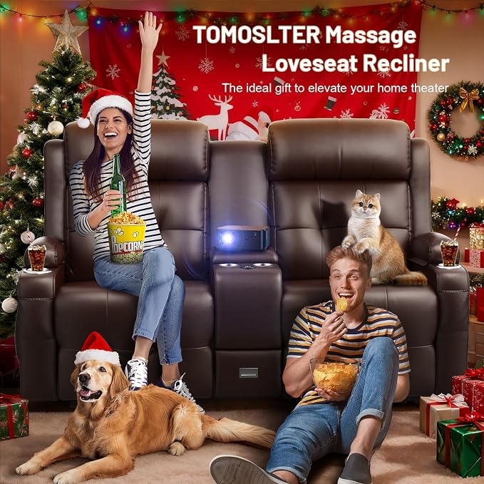 Loveseat Recliner Sofa, Home Theater Seating - Image 5