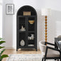 67" Black Tall Display Cabinet by Unknown