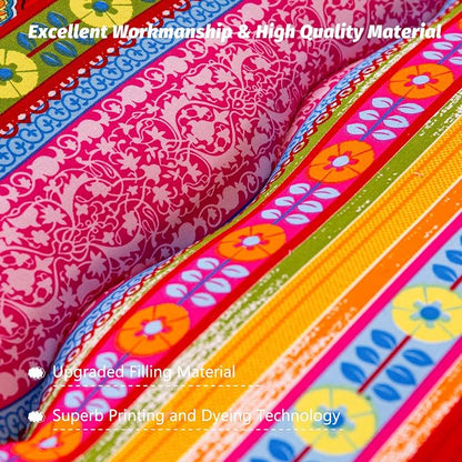 MAXYOYO Bohemian Retro Floor Mattress Vintage Floral Japanese Futon Mattress - Image 6