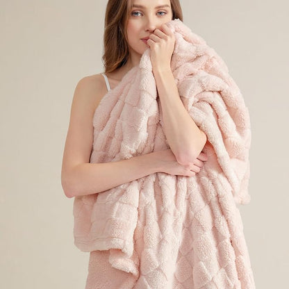 Bedsure GentleSoft Light Pink Throw Blanket - Image 2