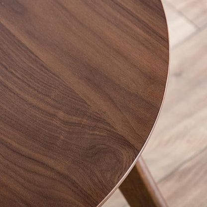 Furniture of America Callum Mid-Century Modern Solid Wood 2 Piece Brown Round - Image 19
