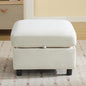 WUTUTUEE 25" Square Storage Ottoman by WUTUTUEE