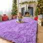 Amdrebio Purple Furry Shag Area Rug 5x8 by Amdrebio