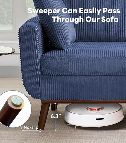 Kingfun 65" Corduroy Love Seat - Image 8