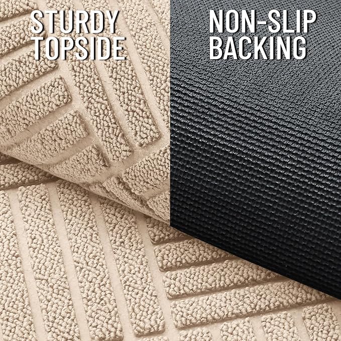 OLANLY Front Door Mat Outside Entrance 47x32, Waterproof Heavy-Duty Doormat | - Image 4