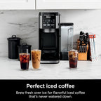 Ninja | Drip Coffee Maker | DualBrew Pro Hot & Iced Coffee Machine | Use with K-Cup Coffee Pods | 3 Brew Styles (Classic, Rich, & Iced) | 60oz Removable Reservoir & Dishwasher Safe | Black | CFP101