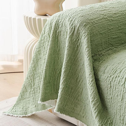 DREAMINGO Bubble Textured Cooling Sofa Cover, Ice Silk Breathable Couch Cover - Image 5