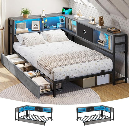 DICTAC Corner Bed Frame Twin XL by DICTAC