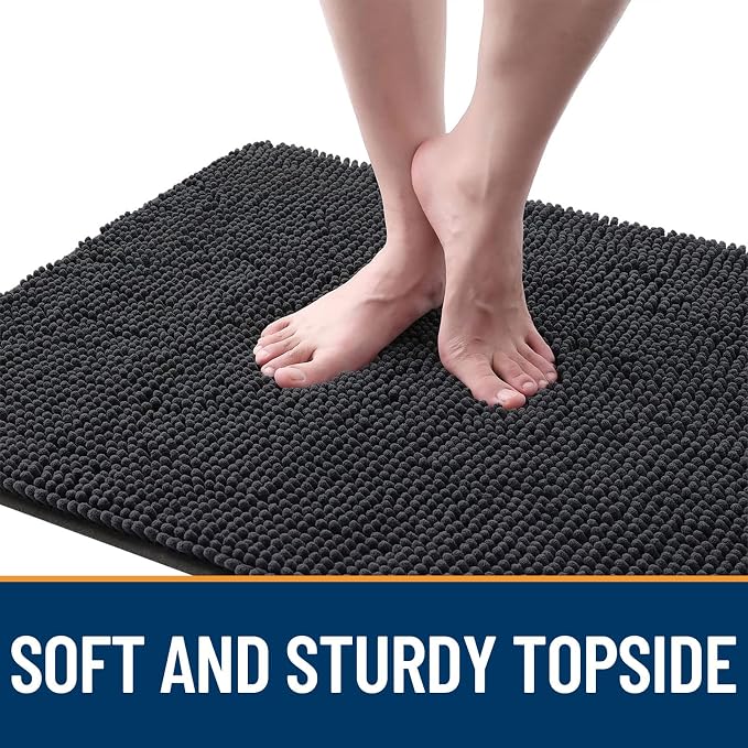 OLANLY Dog Door Mat for Muddy Paws 24x16, Super Absorbent Chenille Mud Mat | - Image 4