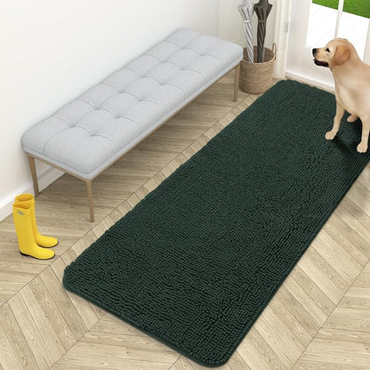 OLANLY Dog Door Mat for Muddy Paws 59x24, Super Absorbent Chenille Mud Mat | by OLANLY
