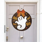 Halloween Stencils for Painting on Wood 12inch Round Halloween Stencil Hocus Pocus Ghost Templates for Wood Fabrics Door Wreath DIY Crafts Decor