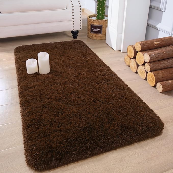 Chicrug Soft Runner Rug for Bedroom Living Room Plush Fluffy Rugs 2x4 | Shag by ChicrugHomeDecor