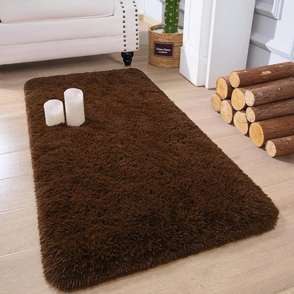 Chicrug Soft Runner Rug for Bedroom Living Room Plush Fluffy Rugs 2x4 | Shag by ChicrugHomeDecor