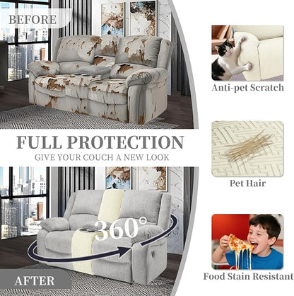 100% Waterproof Sectional Recliner Couch Covers - Image 5