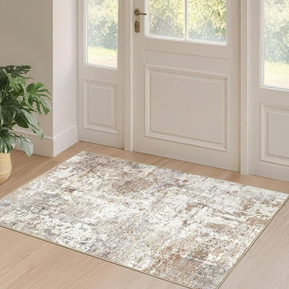 LOONGRUG Runner Rug 2x4 Machine Washable Non-Slip Neutral Modern Rugs | by LOONGRUG