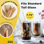 HAY! Stir, Natural coffee stir sticks, fully compostable made from wheat stems, our stir sticks are ideal for hot and cold beverages, 7.75'' pack of 500.