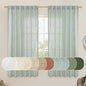 Faux Linen Curtains 63 inches Long by LAMIT