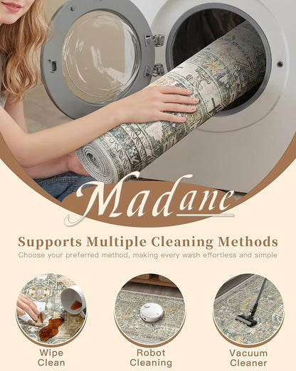 Madane Hallway Runner Rug 2x8 Washable Kitchen Rugs Non-Slip, Soft Ultra-Thin - Image 8