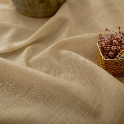 Tan Brown Linen Curtains 108 Inches Long - Image 3