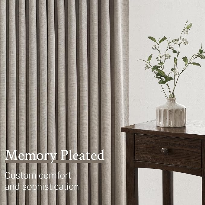 Pinch Pleated 72 Inch Curtains 2 Panels - Image 4