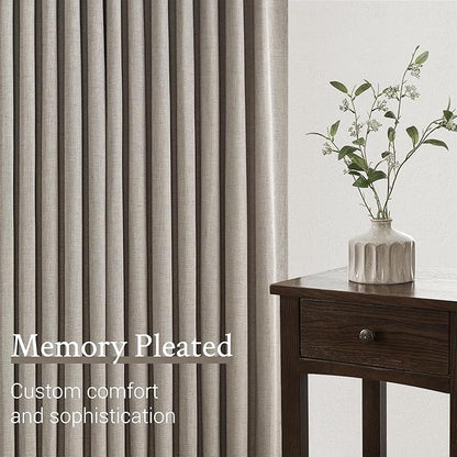 Topfinel Pinch Pleated 92 Inch Curtains 2 Panels - Image 5