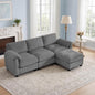 87.5'' L Shaped Modular Sectional Sofa, 3 Seater Cloud Couch by HATPPTO