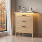 GarveeLife 3 Dresser Drawer for Bedroom, 27.6" Wide Wood Bedside Table for by GarveeLife