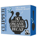 Clipper Tea, Organic Decaf, Plant-Based, Decaffeinated Black Tea, Great Over Ice, 1 Pack, 80 Unbleached Tea Bags