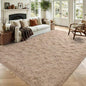 4x6 Beige Fluffy Soft Area Rug Non-Slip by ModernHomeDecor