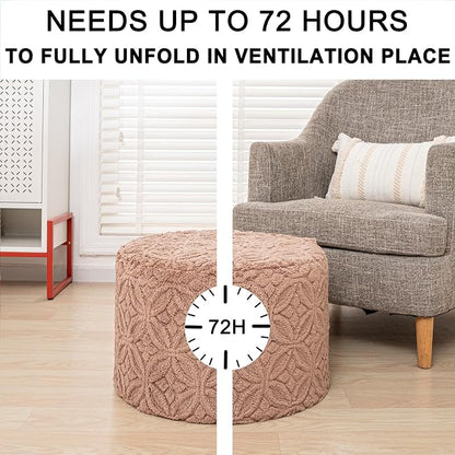 Plush Multi-Functional Ottoman Pouf – Ergonomic Ottoman Foot Rest - Image 3